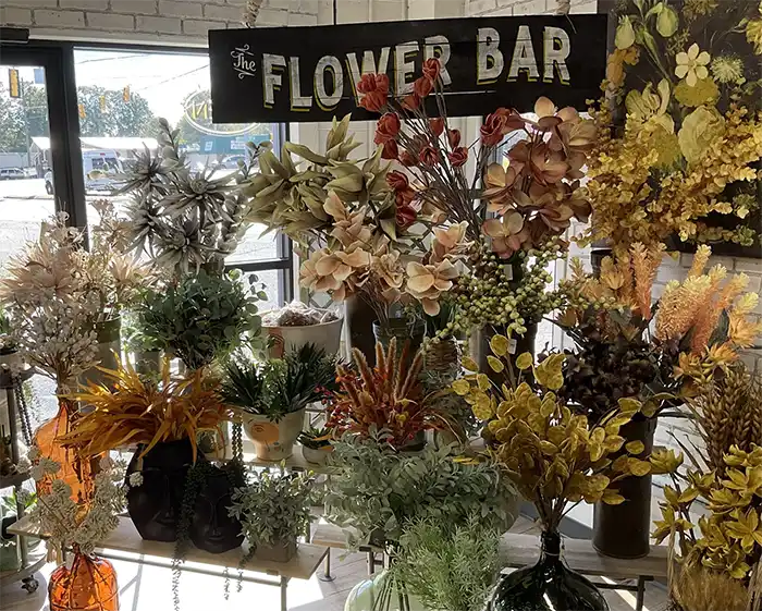 Flower Bar at Refined by Amelia's Home Design